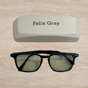 Felix Gray “Nash” Blue Light Glasses Blue Frame Green Tinted Lens w/ Case Unisex